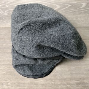 Pendleton Newsboy Cap Hat Gray Size Small Virgin Wool Gatsby Cabby Golf Era Flap